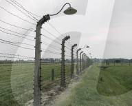 Barbed Wire Fence at The Birkenau concentration camp, Auschwitz, Poland, Europe