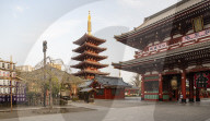 Senso-Ji Temple in Asakusa, Tokyo, Japan.