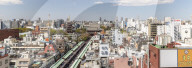 Panorama of Senso-Ji Temple in Asakusa, Tokyo, Japan.