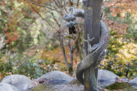 Small fountain in Shoshazan Engyo-ji temple on Mount Shosha.