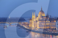 Sitting on the banks of the Danube, the Hungarian Parliament Building in Budapest dates from the late 19th century.