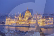 Sitting on the banks of the Danube, the Hungarian Parliament Building in Budapest dates from the late 19th century. It was built in the Gothic Revival style.