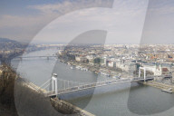 The city of Budapest in central Hungary.