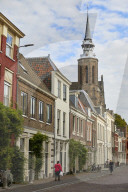 Lange Nieuwstraat & St Catherine's Cathedral in Utrecht, Netherlands.