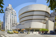 Guggenheim Museum of modern and contemporary art by Architect Frank Lloyd Wright on Fifth Avenue in New York City.