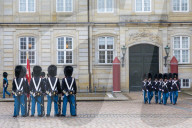 The Royal Guards Music Band, Amalienborg Palace, Copenhagen, Denmark