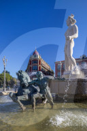 Statue of Apollo at Place Massena, Nice, South of France,