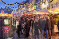 Christmas Market in Nyhavn, Copenhagen, Denmark