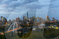 Edmonton Skyline and the North Saskatchewan River, Edmonton, Alberta, Canada
