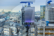 The Lloyd's Building by Richard Rogers in the City of London financial district, London