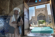 Friendly old man in the Shrine of Khwaja Abd Allah, Herat, Afghanistan