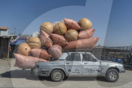 Loaded russian car, Mazar-E-Sharif, Afghanistan