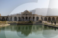 Indian style Tashkurgan Palace former summer palace of the king, outside Mazar-E-Sharif, Kholm, Afghanistan