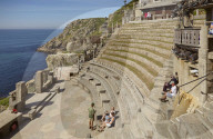 One of the UK's most famous theatres: the cliffside, open-air Minack Theatre, at Porthcurno, near Penzance, in west Cornwall.