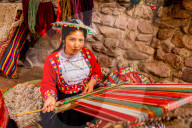 Quechua woman from the Accha Huata, Bombom, and Paucartambo communities.