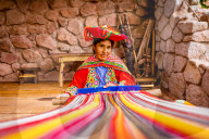 Portrait of Parobamba Quechua woman.