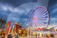 Blumenrad, Ferris Wheel, Wurstelprater amusement park, Vienna, Austria, Europe