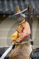 Mounted yabusame archer, Jidai festival, Kyoto, Japan, Asia