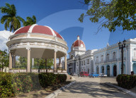 Jose Marti Park and Palacio de Gobierno, Main Square, Cienfuegos, Cienfuegos Province, Cuba