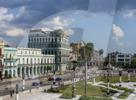 Paseo del Prado or Paseo de Marti, elevated view, Havana, La Habana Province, Cuba