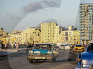 El Malecon at sunset, Havana, La Habana Province, Cuba