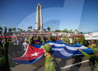 1st of May Labour Day Parade, Plaza de la Revolucion, Revolution Square, Havana, La Habana Province, Cuba