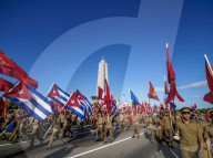 1st of May Labour Day Parade, Plaza de la Revolucion, Revolution Square, Havana, La Habana Province, Cuba