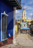 View towards San Francisco Convent Church Tower, Trinidad, Sancti Spiritus Province, Cuba