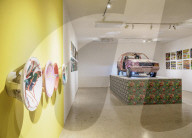 National Gallery of Jamaica, interior, exhibition about Jamaican music, Downtown, Kingston, Kingston Parish, Jamaica