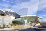 Hungerburg station designed by Zaha Hadid. Innsbruck, Tyrol, Austria, Europe.