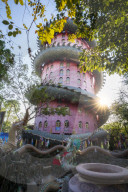 Wat Samphran Dragon Temple, Bangkok, Thailand, Southeast Asia, Asia