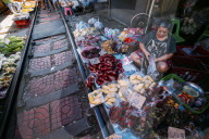 Maeklong Railway Market, Bangkok, Thailand, Southeast Asia, Asia