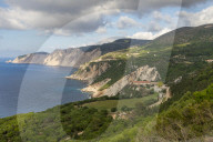 Monastery of Kipoureon on the west side of the Paliki Peninsula, Kefalonia, Ionian Islands, Greece, Europe