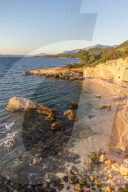 Secluded beach near Argostoli, Kefalonia, Ionian Islands, Greece, Europe