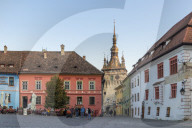 Clock Tower (Turnul cu Ceas), Sighisoara, UNESCO World Heritage Site, Mures County, Transylvania Region, Romania, Europe