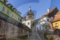 Clock Tower (Turnul cu Ceas), Sighisoara, UNESCO World Heritage Site, Mures County, Transylvania Region, Romania, Europe