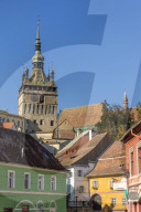 Clock Tower (Turnul cu Ceas), Sighisoara, UNESCO World Heritage Site, Mures County, Transylvania Region, Romania, Europe