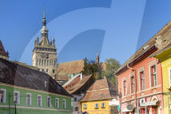 Clock Tower (Turnul cu Ceas), Sighisoara, UNESCO World Heritage Site, Mures County, Transylvania Region, Romania, Europe