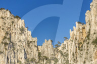 Rock formation at Calanque de l'Oule, Calanque National Park, Marseille, Bouches du Rhone, Provence, France, Europe