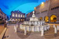 Piazza Cavour, Rimini, Emilia Romagna, Italy,