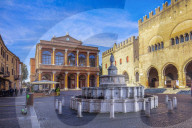 Piazza Cavour, Rimini, Emilia Romagna, Italy,