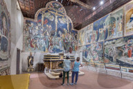 Urbino, Marche, frescos by Lorenzo and Jacopo Salimbeni da San Severino Marche (1416)