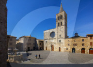 Piazza Silvestri, Bevagna, Perugia, Umbria, Italy