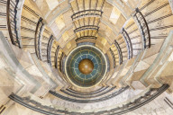 The staircase, Palazzo Mezzanotte, Piazza degli Affari, Milano, Lombardia, Italy