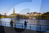 Main River, Frankfurt am Main, Urban district, Hesse, Darmstadt, Germany