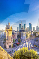 Viuw from the Fleming's terrace, Frankfurt am Main, Urban district, Hesse, Darmstadt, Germany