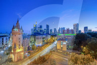 Viuw from the Fleming's terrace, Frankfurt am Main, Urban district, Hesse, Darmstadt, Germany