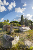 Temple of Fabris Navales, Ostia antica, Roma, Lazio, Italy.