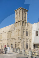 Local architecture at Al Seef, Dubai Creek, Dubai, United Arab Emirates, Middle East