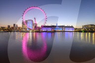 The London Eye, a ferris wheel on the South Bank of the River Thames, London, England